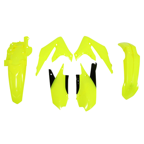 Yamaha WR250F 2021-2024 Rtech Neon Yellow Plastics Kit Inc Fenders & Shrouds