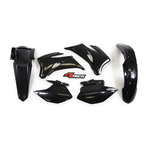 Yamaha WR450F 2007-2011 Rtech Black Plastics Kit Inc Fenders & Shrouds