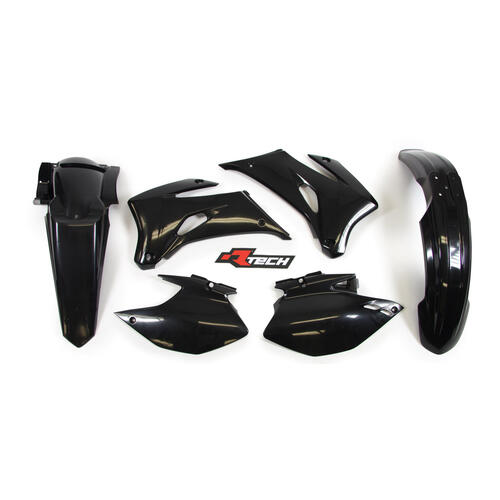Yamaha WR450F 2009 Rtech Black Plastics Kit Inc Fenders & Shrouds