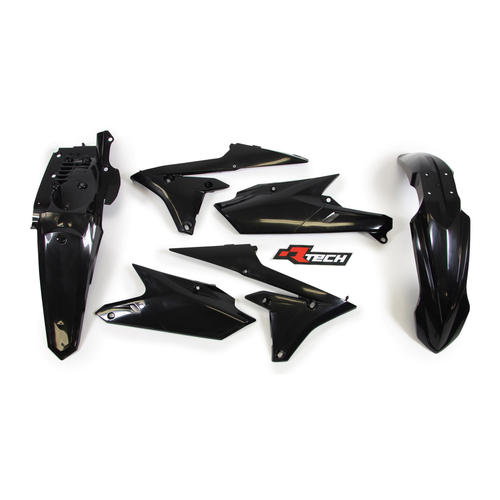 Yamaha WR250F 2015-2019 Rtech Black Plastics Kit Inc Fenders & Shrouds