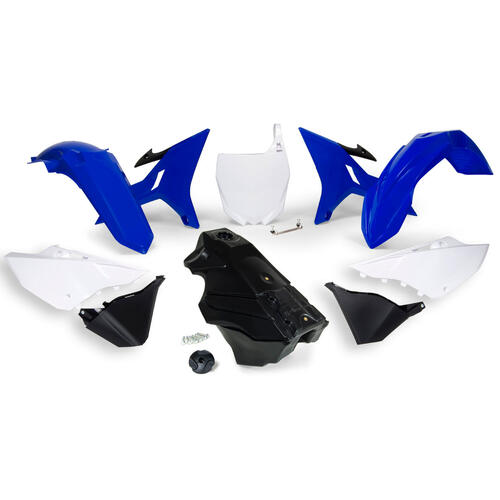 Yamaha YZ125 2002-2021 Rtech Rtech Revolution Plastics Fuel Tank Kit Blue/Black 