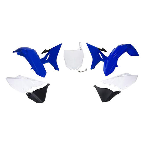 Yamaha YZ125 2002-2021 Rtech Revolution Blue/Black/White Full Plastics Kit No Tank