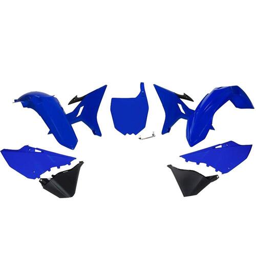 Yamaha YZ125 2002-2021 Rtech Revolution Blue/Black Full Plastics Kit No Tank