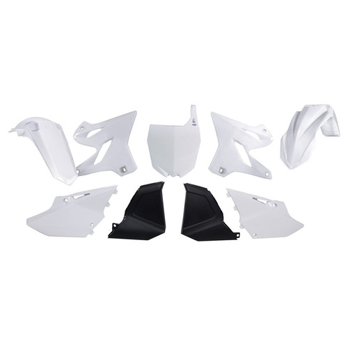 Yamaha YZ250 2006-2014 Rtech White Re-Style Plastics Kit Inc Fenders & Shrouds