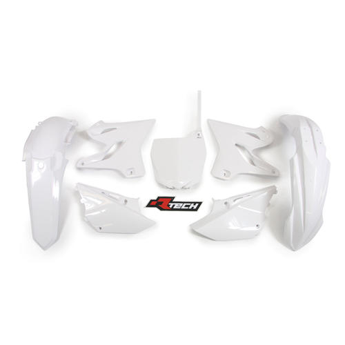 Yamaha YZ125 2015-2021 Rtech White Plastics Kit Inc Fenders & Shrouds