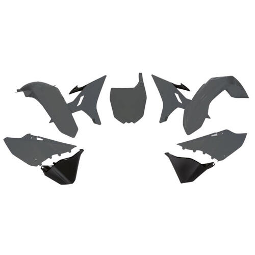 Yamaha YZ125 2002-2021 Rtech Revolution Quantum Grey Full Plastics Kit No Tank