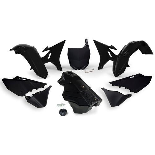 Yamaha YZ125 2002-2021 Rtech Rtech Revolution Plastics Fuel Tank Kit Black 