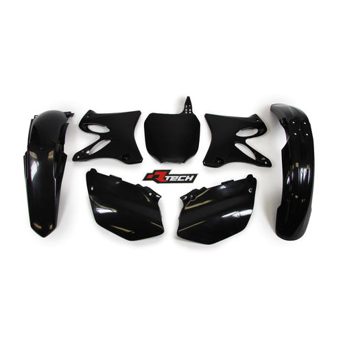 Yamaha YZ250 2002-2005 Rtech Black Plastics Kit Inc Fenders & Shrouds