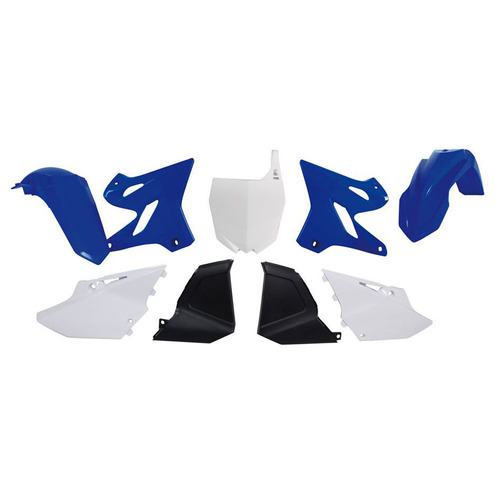 Yamaha YZ125 2006-2014 Rtech Blue OEM Restyle Plastics Kit Inc Fenders & Shrouds
