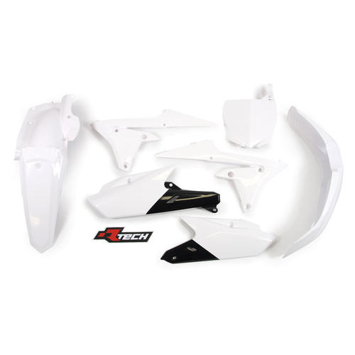 Yamaha YZ450F 2014-2017 Rtech White Plastics Kit Inc Fenders & Shrouds