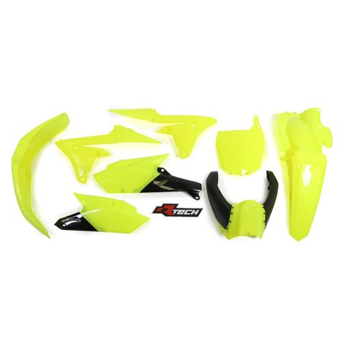 Yamaha YZ250F 2014 - 2018 Racetech Neon Yellow Plastics Kit (Inc Upper) 