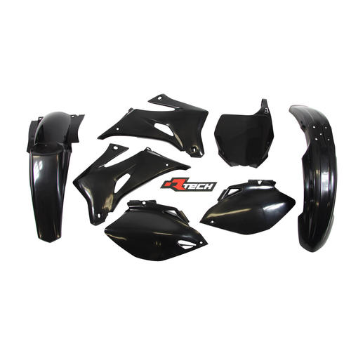 Yamaha YZ250F 2006-2009 Rtech Black Plastics Kit Inc Fenders & Shrouds