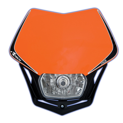 Racetech Enduro Halogen Headlight Orange