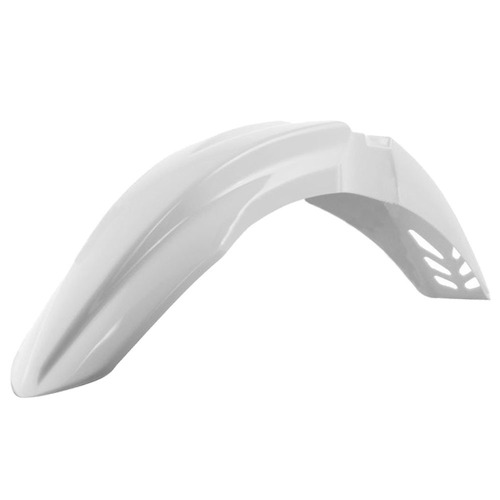 Kawasaki KX250F 2009-2012 Rtech White Vented Front Fender Mudguard
