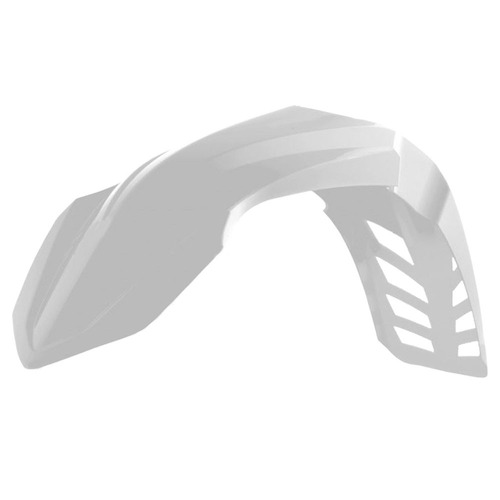 Yamaha WR250F 2017-2019 Rtech White Vented Front Fender Mudguard