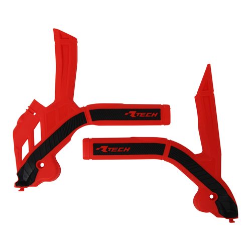 Beta 350 RR 4T Enduro 2020-2021 Rtech Frame Guard Red/Black Plastic