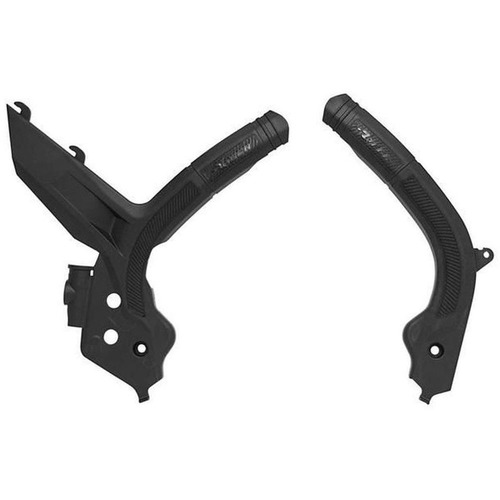 Honda CRF450RX 2021 Rtech Frame Guards Black Plastic