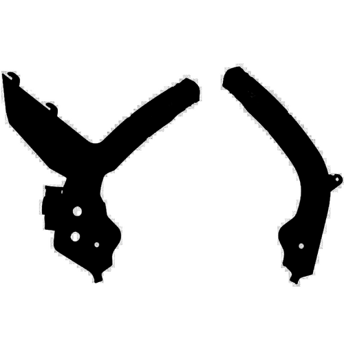 KTM 350 XC-F 2019-2021 Rtech Frame Guard Black Plastic
