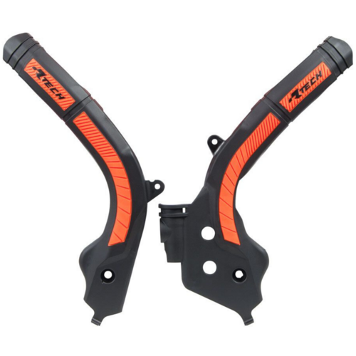 KTM 300 EXC 2012-2018 Rtech Frame Guard Black/Orange Plastic