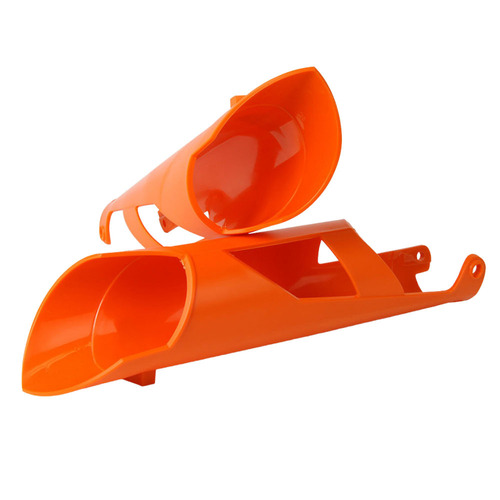 KTM 250 SX-F 2008-2014 Rtech Orange Fork Guards Protectors Plastic