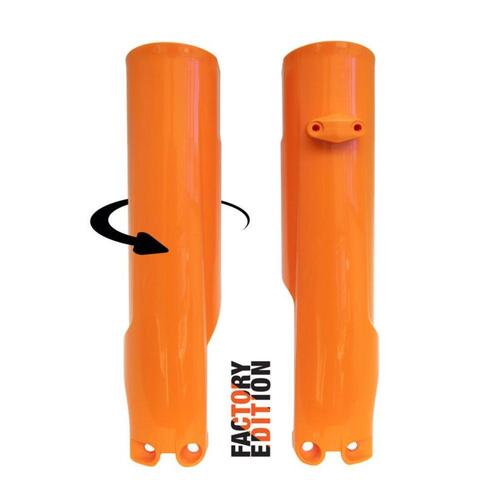 Gas-Gas MC 125 2023-2024 Rtech Orange Fork Guards Protectors Factory Wrap