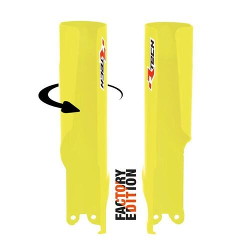 KTM 250 SX 2023-2024 Rtech Neon Yellow Fork Guards Protectors Factory Wrap