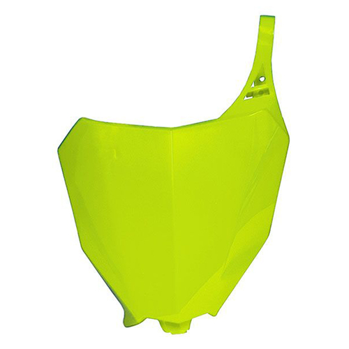 Honda CRF450R 2017-2018 Rtech Neon Yellow Front Number Plate Direct Replacement
