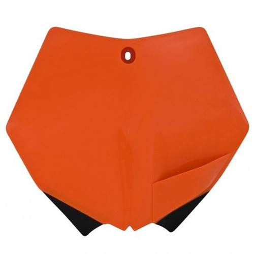 KTM 125 SX 2011-2012 Rtech Orange Front Number Plate Direct Replacement