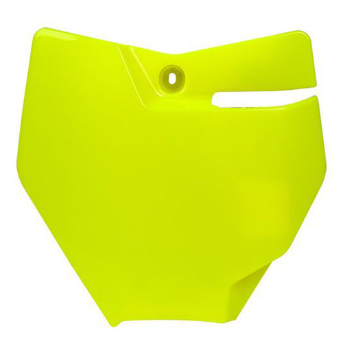KTM 85 SX 2018-2024 Rtech Neon Yellow Front Number Plate Direct Replacement