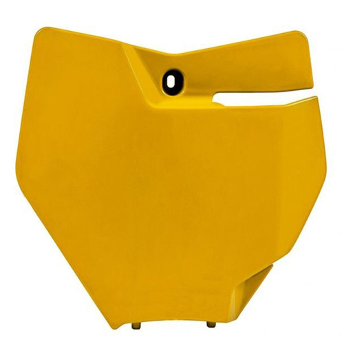 KTM 125 SX 2016-2018 Rtech Vintage Yellow Front Number Plate Direct Replacement