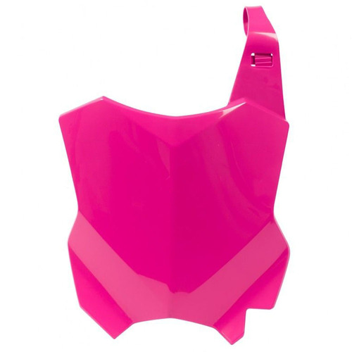 Kawasaki KX250F 2019-2024 Rtech Neon Pink Front Number Plate Direct Replacement