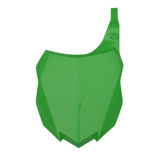 Kawasaki KX250F 2013-2016 Rtech Green Front Number Plate Direct Replacement