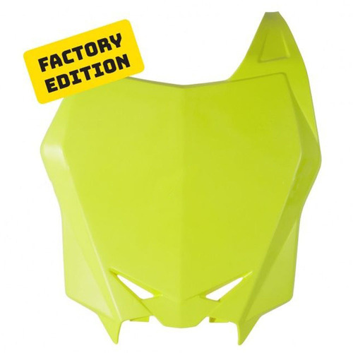 Suzuki RM-Z450 2018-2023 Rtech Neon Yellow Factory Front Number Plate