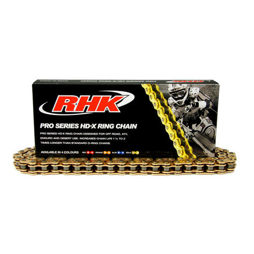 Yamaha YZ465 RHK 520 Heavy Duty Gold X-Ring Chain 