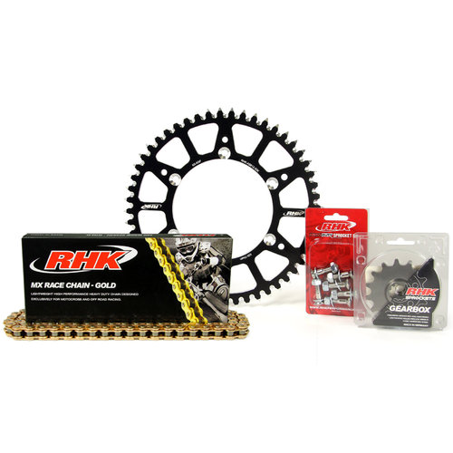 Kawasaki KX450F 2006-2020 14T/51T RHK MX Chain & Black Alloy Sprocket Kit 