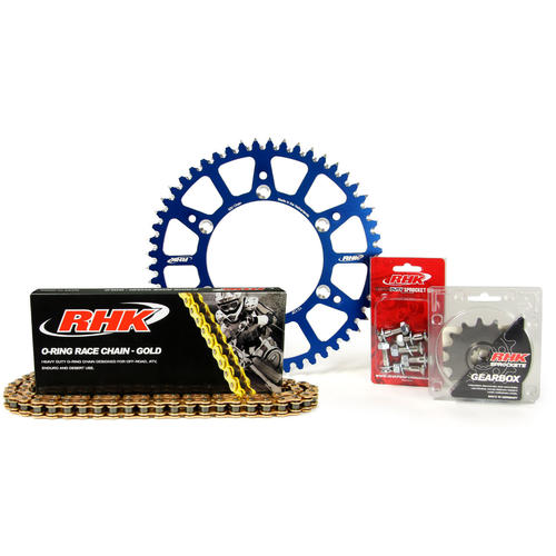 Husqvarna FE501 2014-2020 15T /49T RHK O-Ring Chain & Blue Alloy Sprocket Kit 