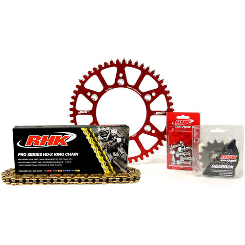 Honda CRF250R 2004-2017 14T/51T RHK X-Ring Chain & Red Alloy Sprocket Kit 