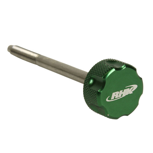 Kawasaki KX80 Big Wheel 1998-2000 RHK Green Air Filter Bolt Anodised Bling