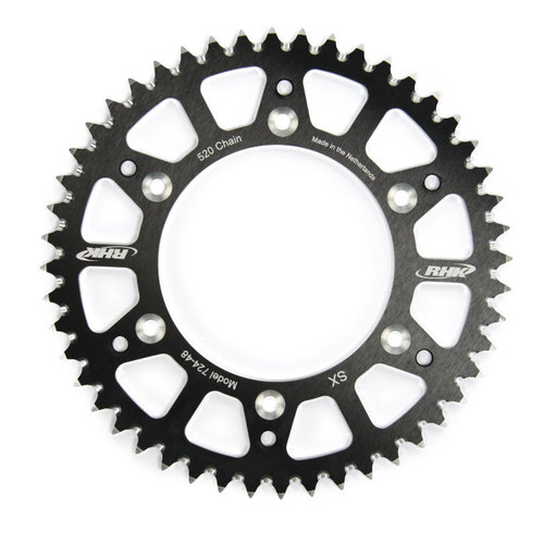 Kawasaki KLX650 1993-2001 48T RHK Aluminium Alloy Rear Sprocket Black 
