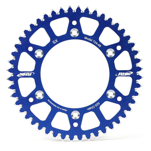 Yamaha YZ400F 1999 - 52T RHK Aluminium Alloy Rear Sprocket Blue 