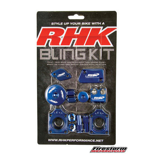 Yamaha YZ450F 2010-2016 RHK Bling Kit Blue Anodised Aluminium