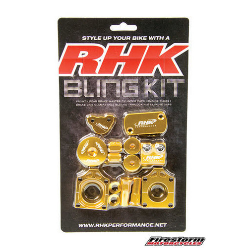 For Suzuki RM-Z250 2007-2016 RHK Bling Kit Gold Anodised Aluminium