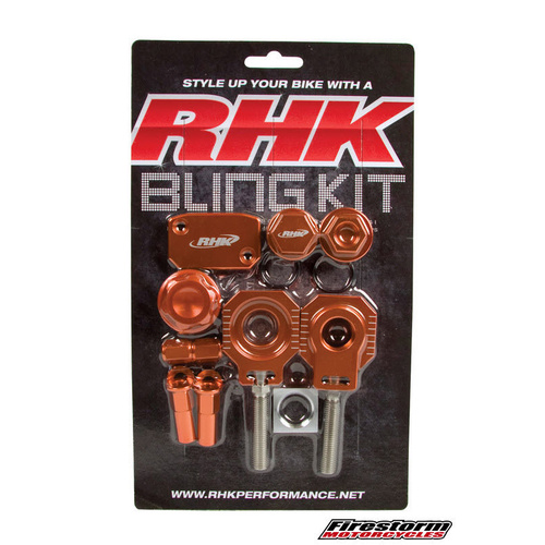 KTM 530 EXC-F 2008-2011 RHK Bling Kit Orange Anodised Aluminium
