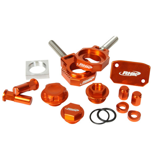 KTM 350 EXC-F 2024 RHK Orange Bling Kit Master Cyl Cap Axle Blocks Etc
