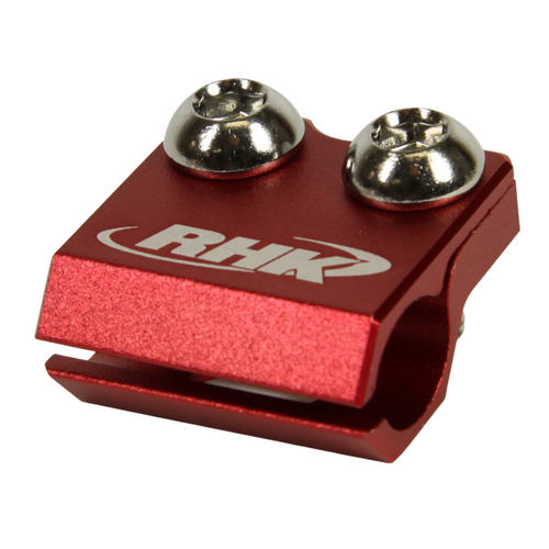 Yamaha YZ250FX 2015-2023 RHK Red Front Brake Hose Clamp Anodised Aluminium