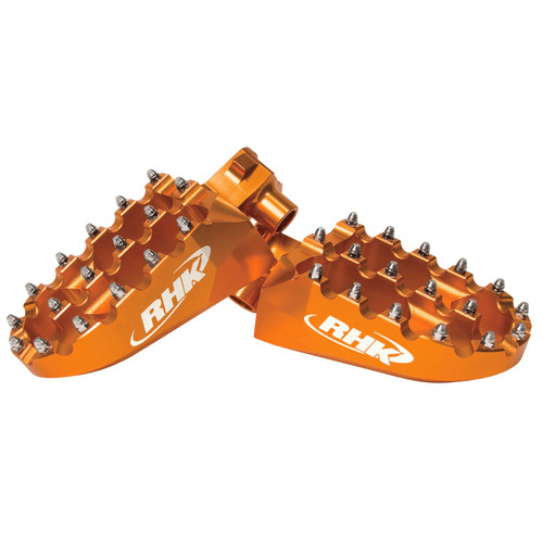 KTM 300 EXC-E 2008 RHK Orange Pursuit Footpegs Anodised Aluminium