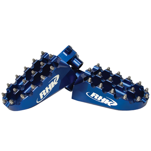 Suzuki RM-Z450 2012-2024 RHK Blue Pursuit Footpegs Anodised Aluminium