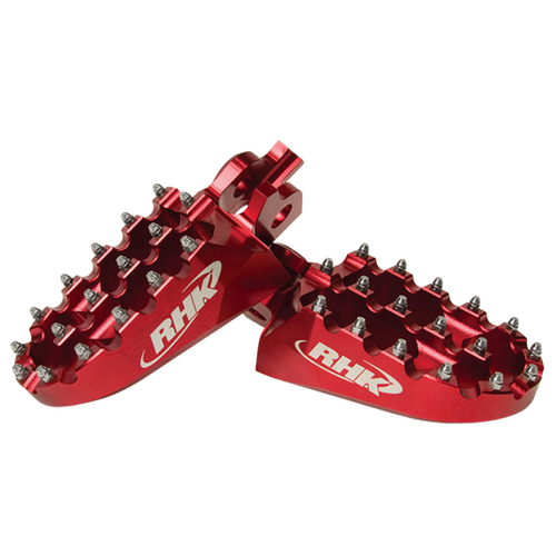 KTM 125XC-W 2017-2019 RHK Red Pursuit Footpegs Anodised Aluminium