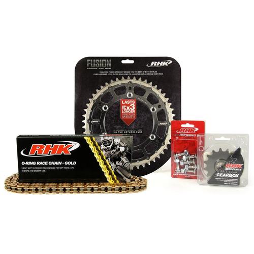 For Suzuki RM125 1980-2012 13T/51T RHK O-Ring Chain & Black Fusion Sprocket Kit 