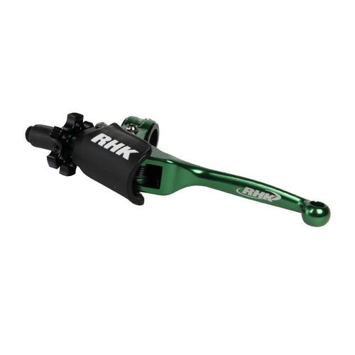 Yamaha WR500Z 1992-1993 RHK Green Quantum Flex Clutch Lever Anodised Aluminium